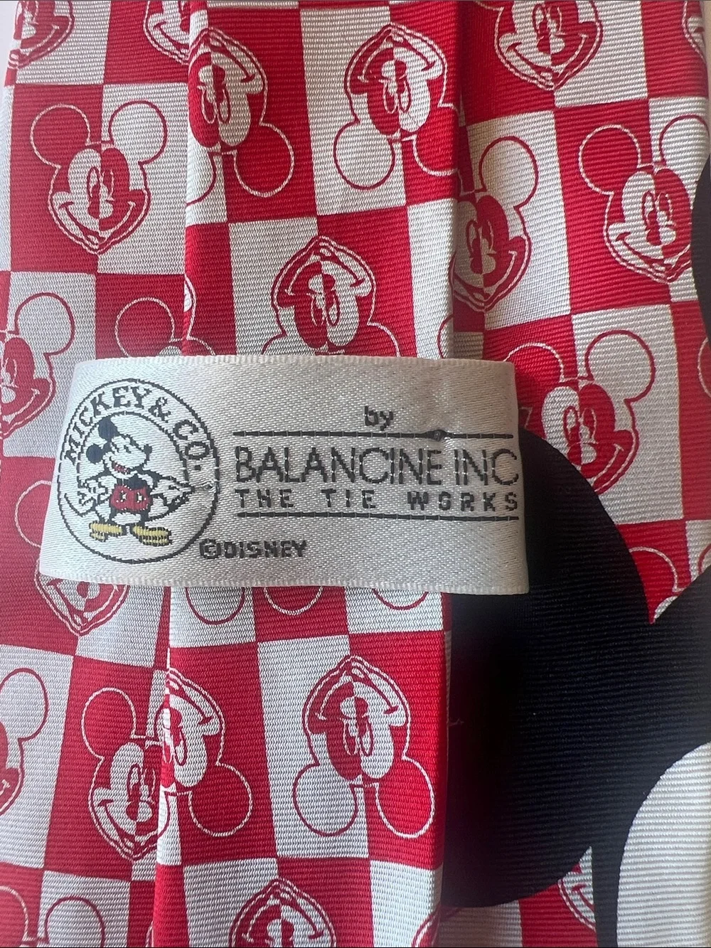 Mickey Mouse Red Novelty Men's Tie